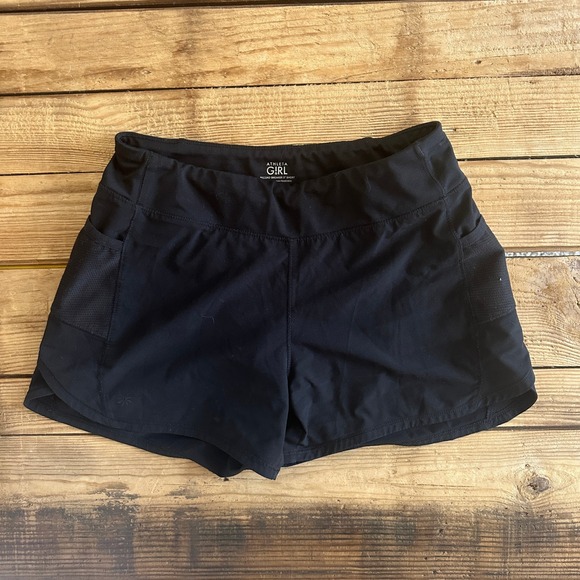 Athleta Other - Athleta Girl Record Breaker 3" Short Black Athletic Running Shorts Size L 12